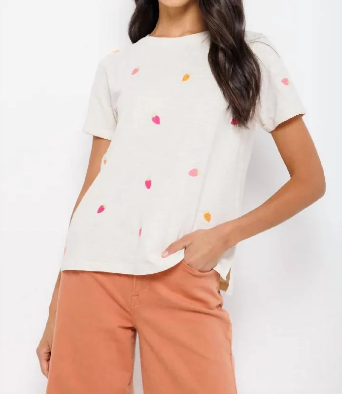 Travel Essentials Strawberry Fields Shirt In Bluff