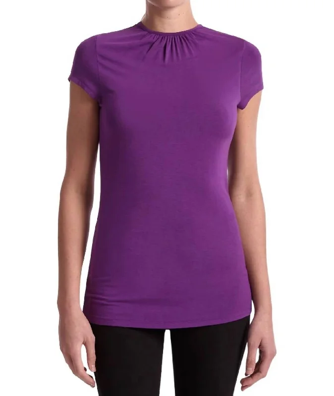 Free Spirited Fashion Kindness Top In Dancing Purple