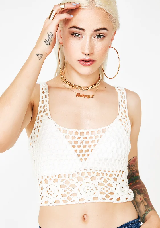 Flash Sale Online Pure The Crows Are Comin' Crochet Top