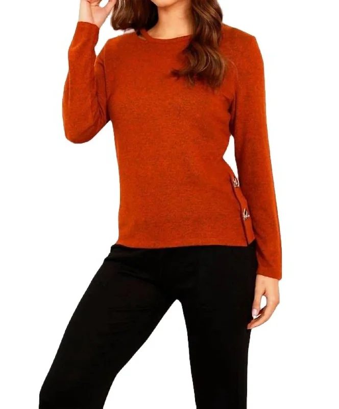 Season Sale Supersoft Grommet Top In Spice