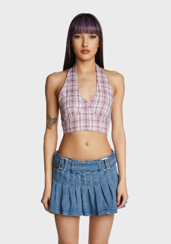 Fashion Women's Clothing Your Calling Plaid Top