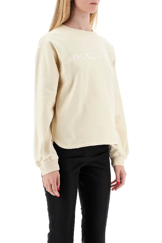 Women's Trendy Outfits Woolrich "embroidered Logo Crewneck