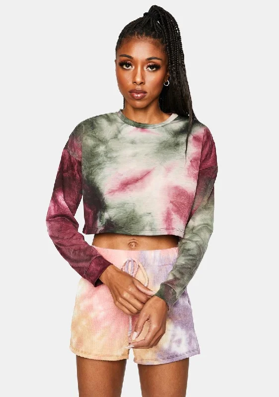 Unleash Your Fashion Brunch Tie Dye Top