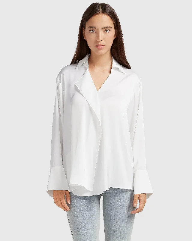 Women's High Street Fashion Gemini Waterfall Shirt