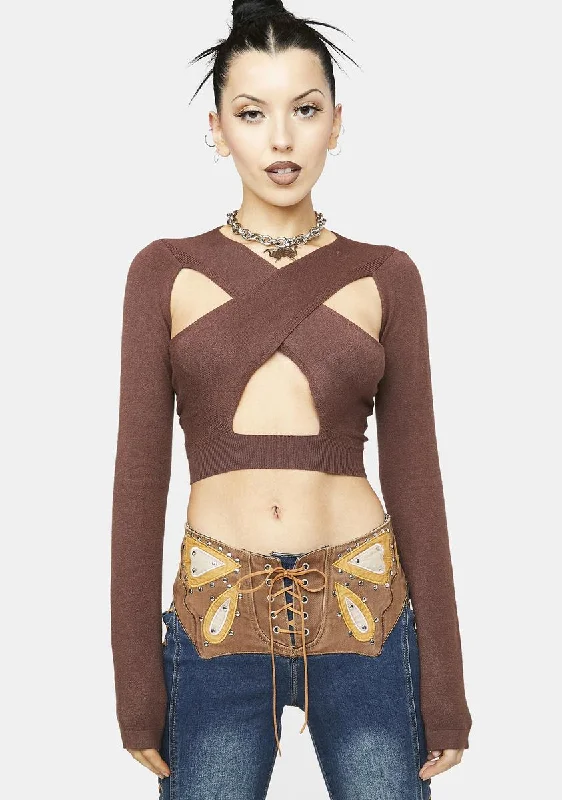 Seasonal Trends No More Lies Cut-Out Top