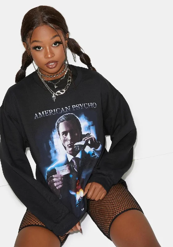 Women's Evening Wear X American Psycho Poster Crewneck