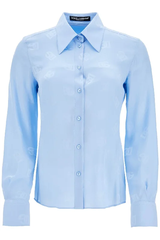 Elegant Fashion Dolce & Gabbana Women's Silk Dg Shirt