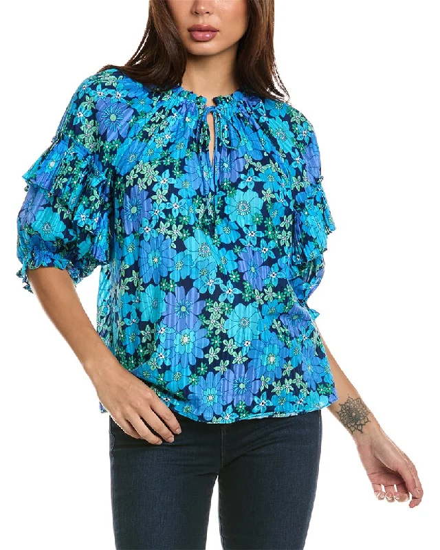 Evening Elegance Ramy Brook Eugenia Printed Top