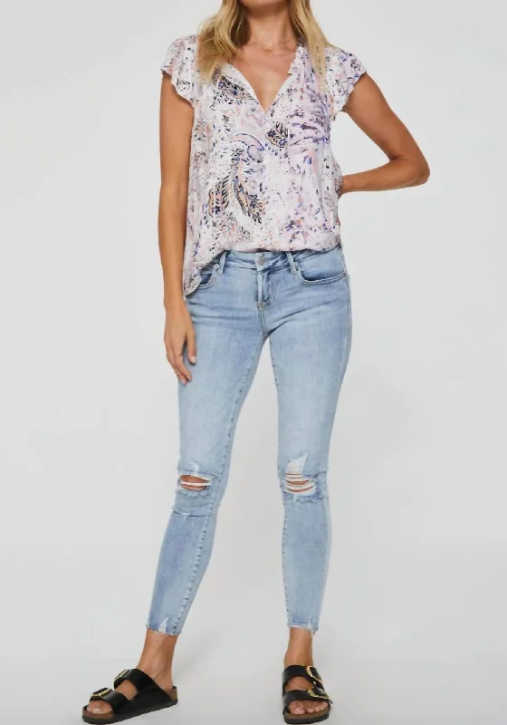 Fashion Frontiers Lunya Top In Pastel Floral