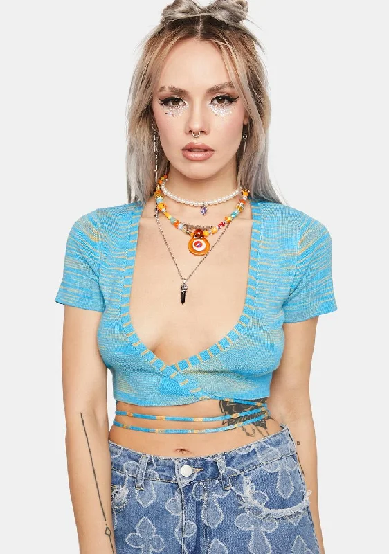 Trend Alert Sky Chasing The Sun Wrap Top