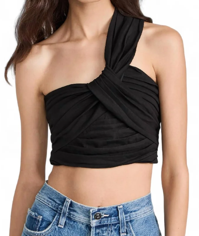 Hot Trends Apollo Top In Black