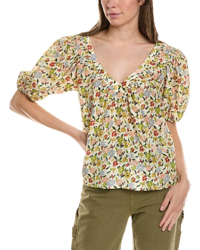 Boutique Styles THE GREAT The Bungalow Silk Top