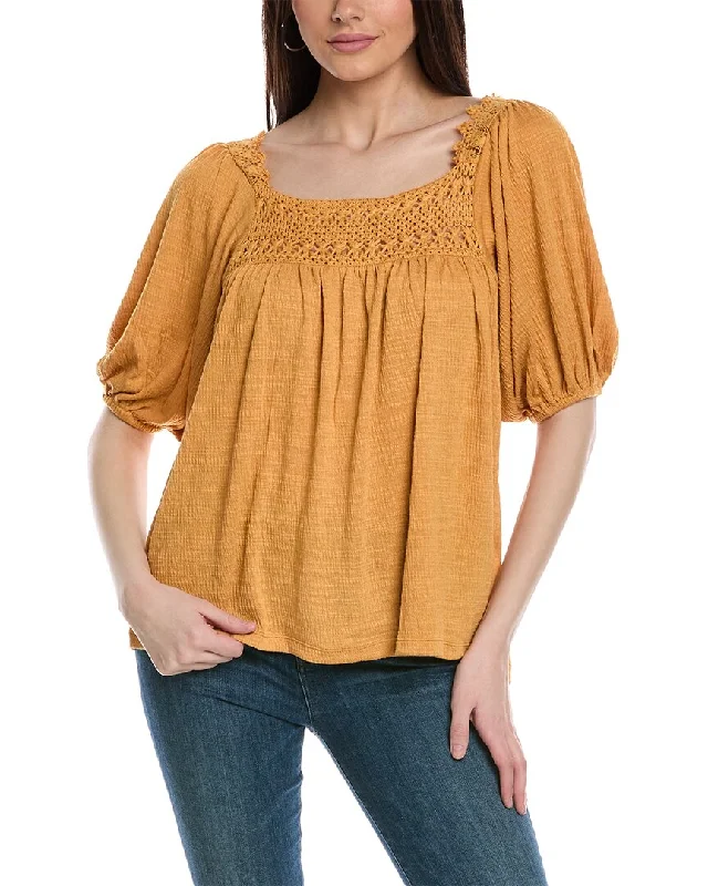 Premium Fashion Rain Lace-Trim Top