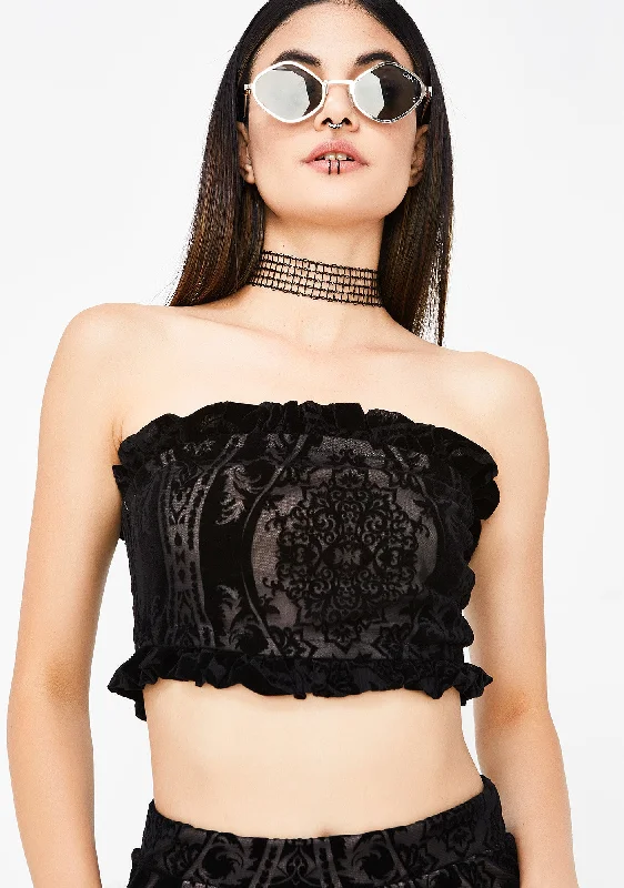 Hot Picks Gossip Column Tube Top