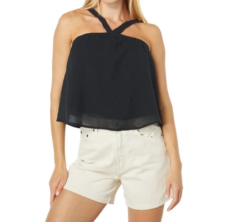 Chic Women's Clothing for Work and Travel Starlight Canyon Top In Black