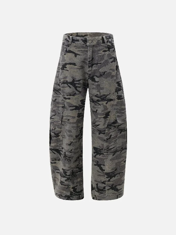 Fashion-forward Women's Wear Aelfric Eden Camouflage Barrel Cargo Pants