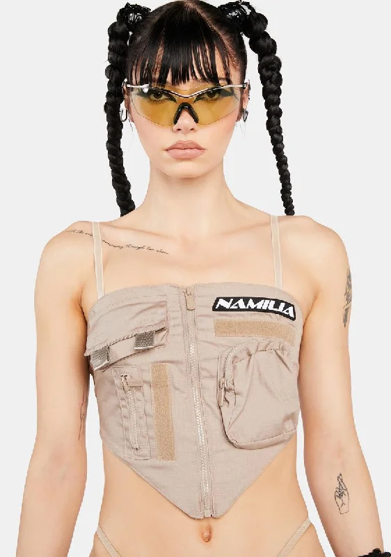 Affordable Women's Fashion Desert Tactical Bandana Top