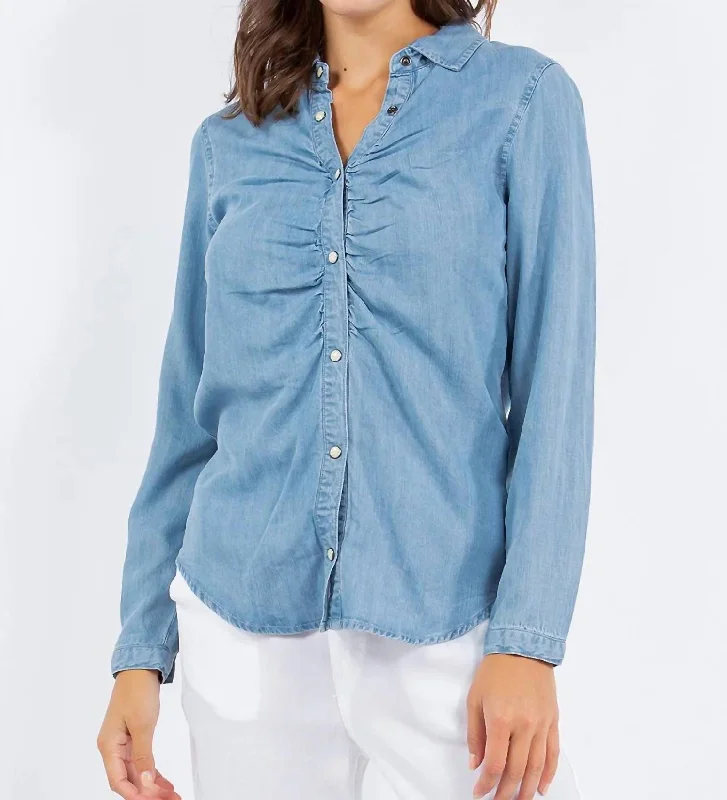 Clothing Sales Tango Tencel Top In Denim