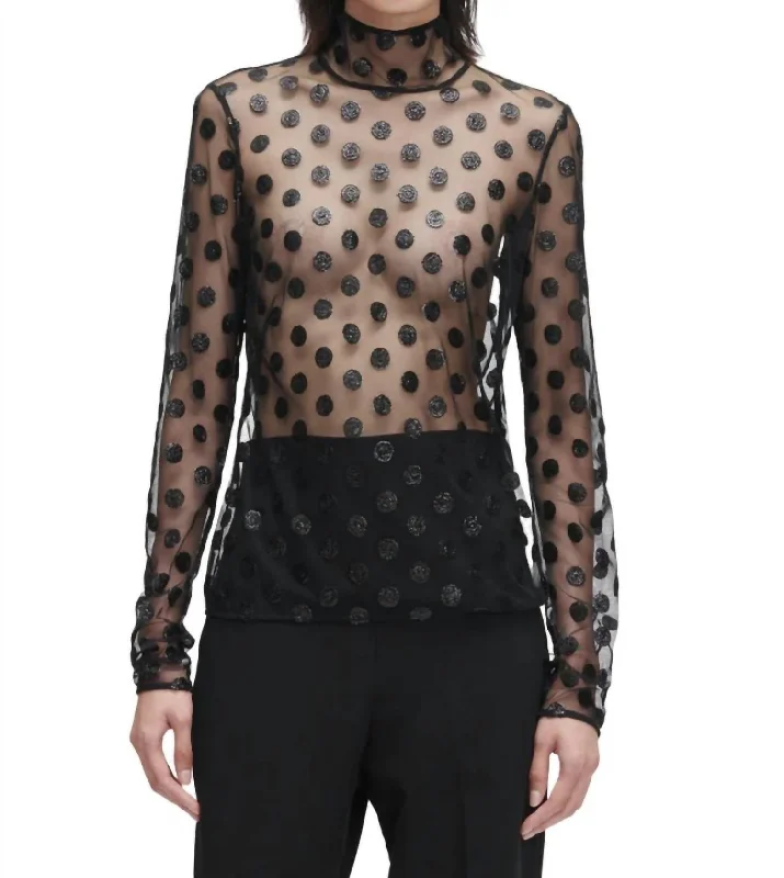 Women Online Clothing Boutiques Arda Top In Black