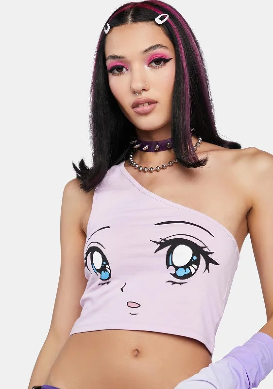 Gorgeous Glamour Collection One Shoulder Anime Top