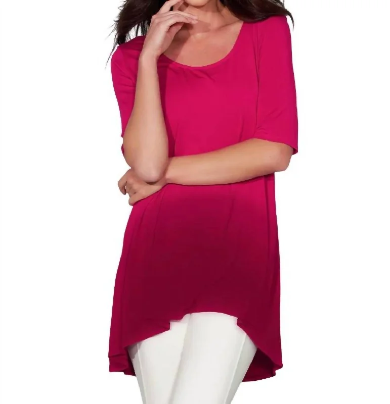 Trendy Women's Wear Collection Raise The Bar Top In Hibiscus Dip Dye