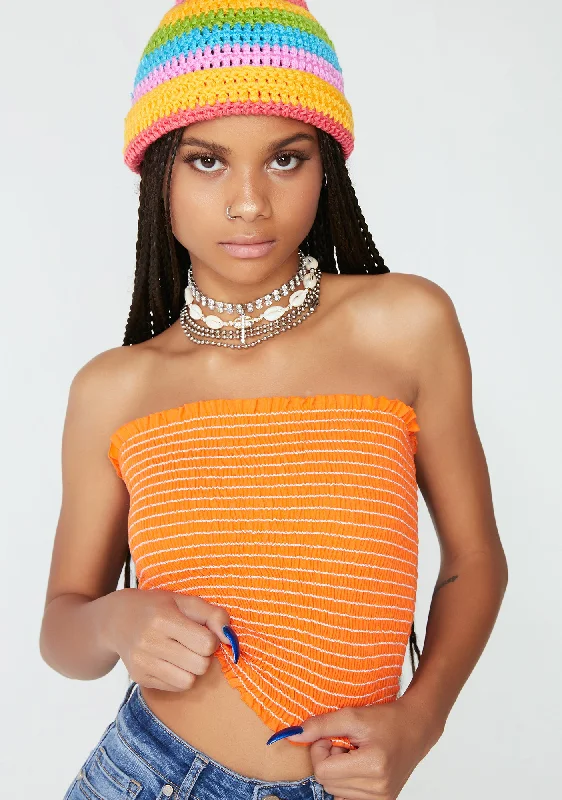 Signature Style Essentials Electrik Sherbet Tube Top