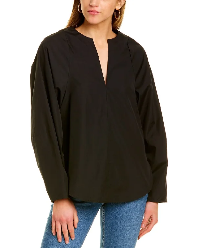 Women Wear Brands Vince Shaped V-Neck Popover Top