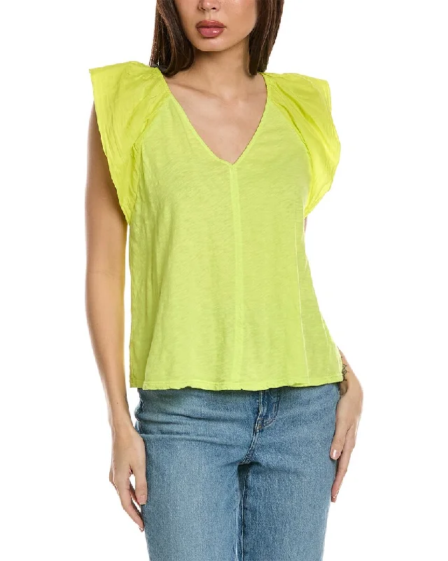 Dive Into Trendy Styles Velvet by Graham & Spencer Carly Silk-Trim Top