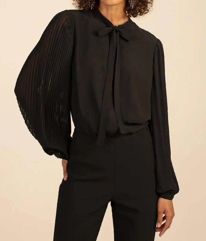 Dive Into Trendy Styles Ethereal Top In Black