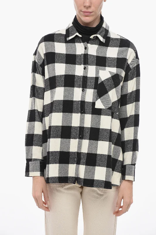 Versatile Wardrobe Essentials Woolrich ARCHIVE Wool Blended Shirt with Check Pattern