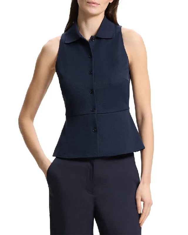 Sophisticated Style Theory Peplum Top