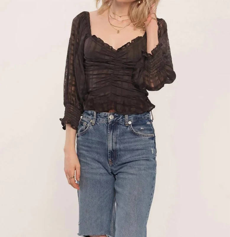 Everyday Basics Shereen Top In Black