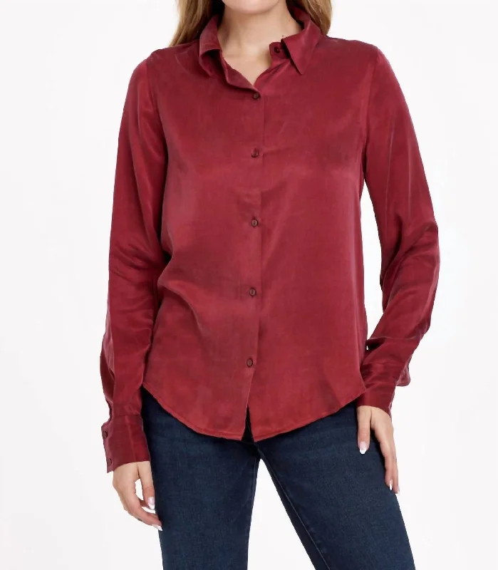 Effortless Chic for Women Birdie Top In Sangria