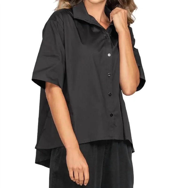 Style Streetwear Easy Breezy Shirt In Black