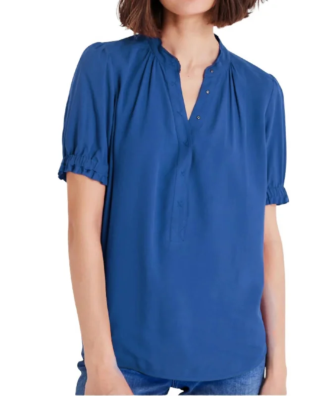 Modern Casual Clothing Pop On Over Top In Cornflower