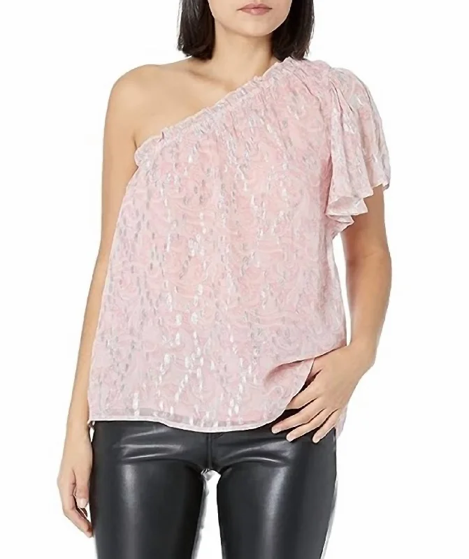 Redefining Women's Style Printed Eleanor Top In Flirt Combo