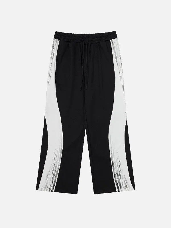 Big Discounts Aelfric Eden Contort Stripe Graphic Baggy Sweatpants