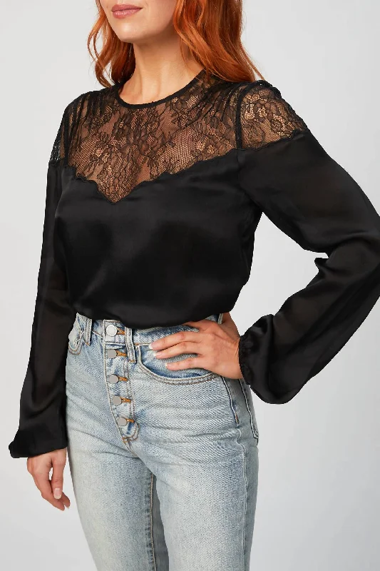 Women's Clothing Online Fern Top In Black