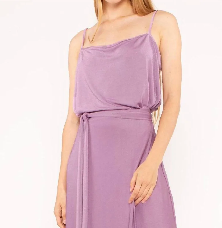 Athleisure Wear Special Offer Slinky Slip Top In Lavender