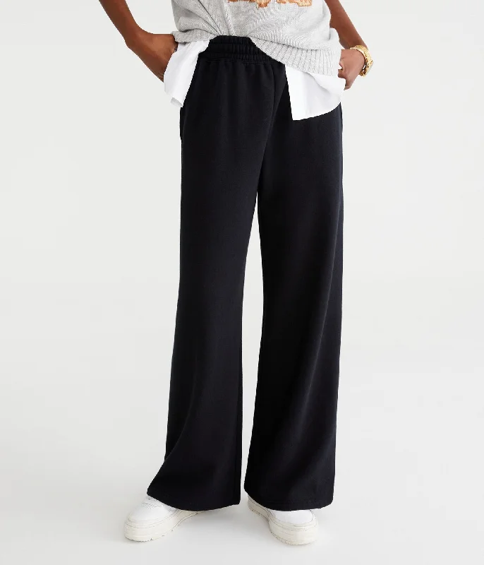 Elegant Fashion Aeropostale Mid-Rise Wide Leg Sweatpants