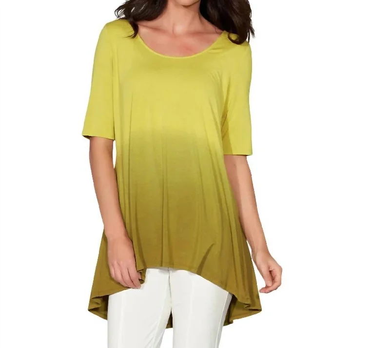 Season Appropriate Women's Collection Raise The Bar Top In Kiwi Dip Dye