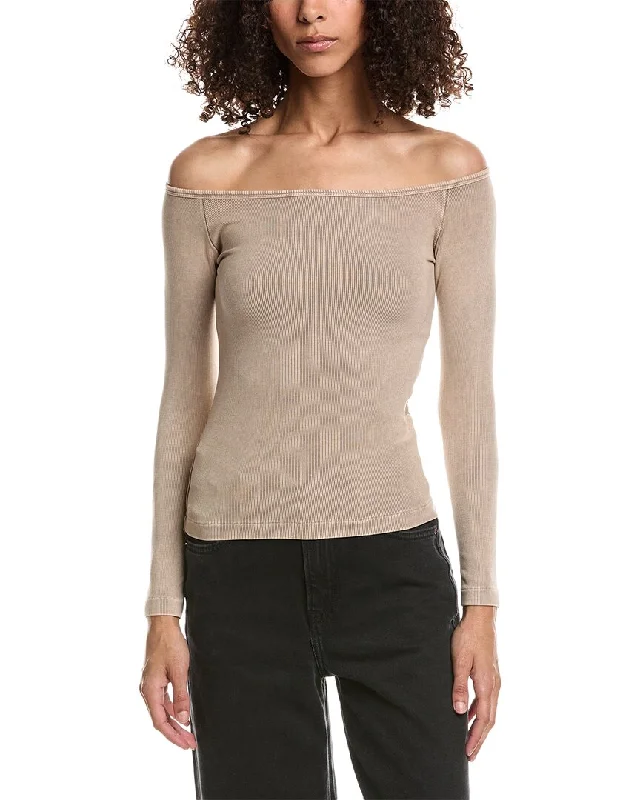 Runway Inspired Wear John Elliott Mineral Wash Gemini Rib Top