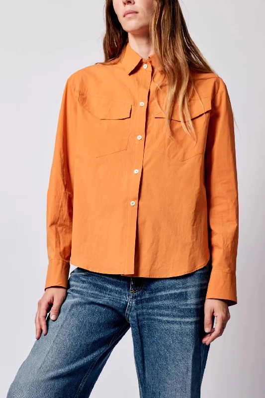 Comfort Meets Fashion Indiana Shirt In Pumpkin