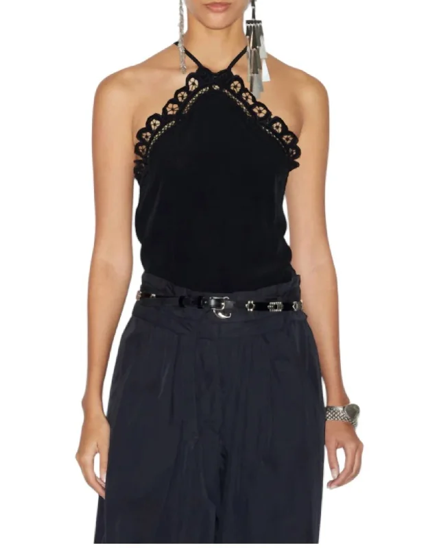 Fashion Deal Elva Top In Black