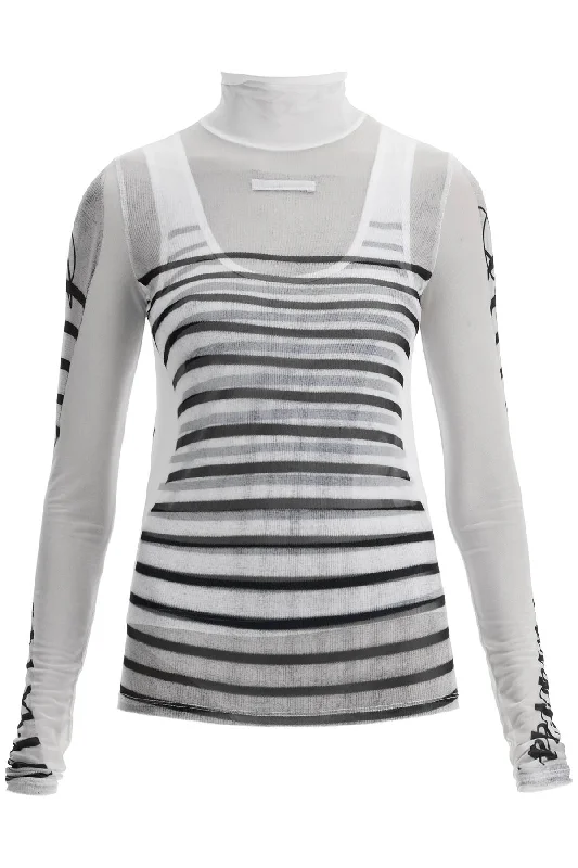 Trend Forward Threads Jean Paul Gaultier Women's Laye Top With Marinière