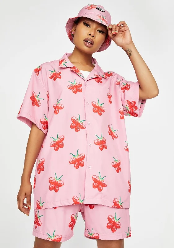 New Arrival Discount Strawberry Butterfly Vacation Shirt