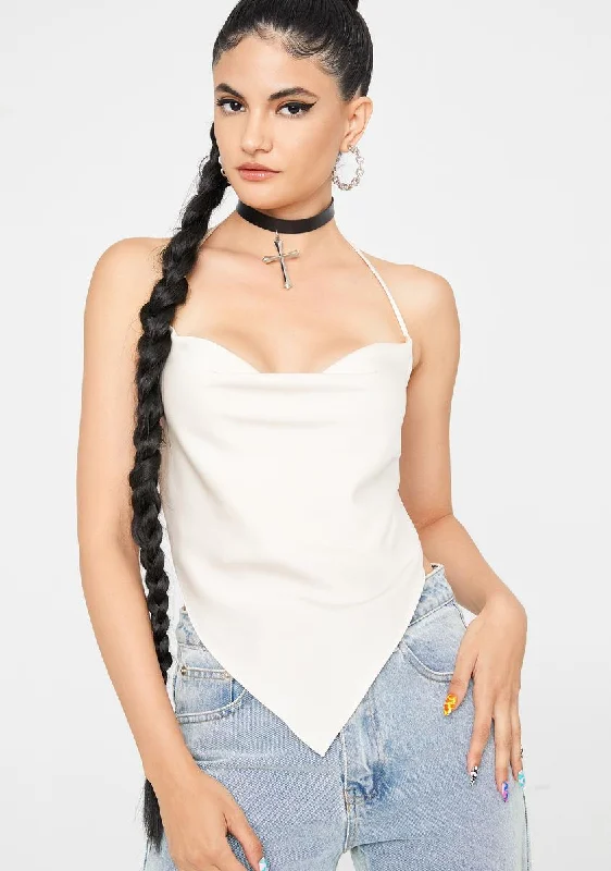 Free Spirited Fashion Typical Thing Cowl Neck Open Back Top