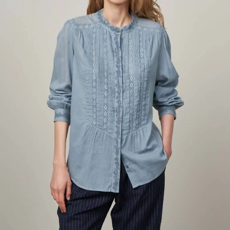 Limited Edition Conrad Woven Shirt In Ocean Blue