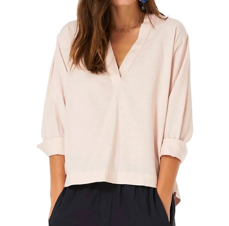 Unique Women's Fashion Pieces Sutton Top In Pink Stone