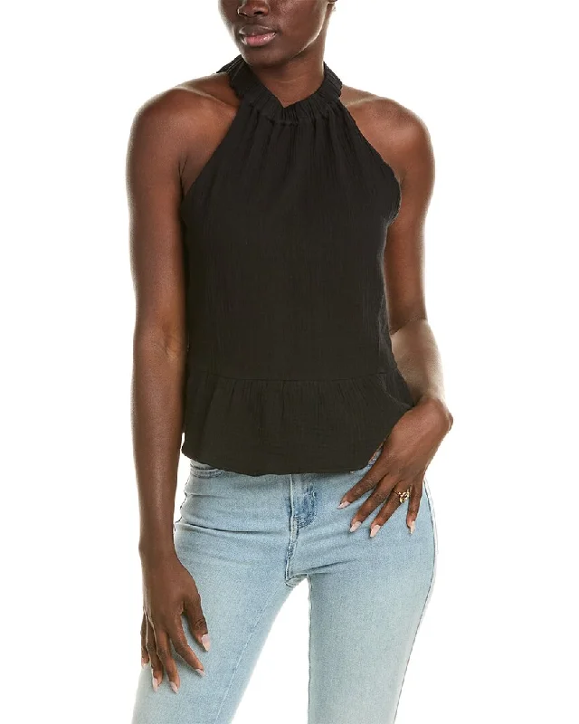 Versatile Wardrobe Essentials SERENETTE Halter Gauze Top